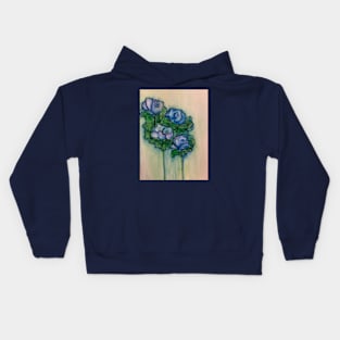 blue rose Kids Hoodie